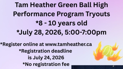 Green Ball High Performance Tryouts 2026 | Jul 28