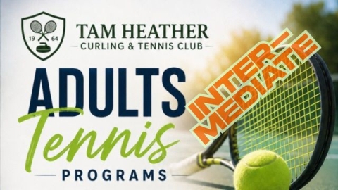 Tennis for Adults | Intermediate | 7-8 pm | Starts Oct 17